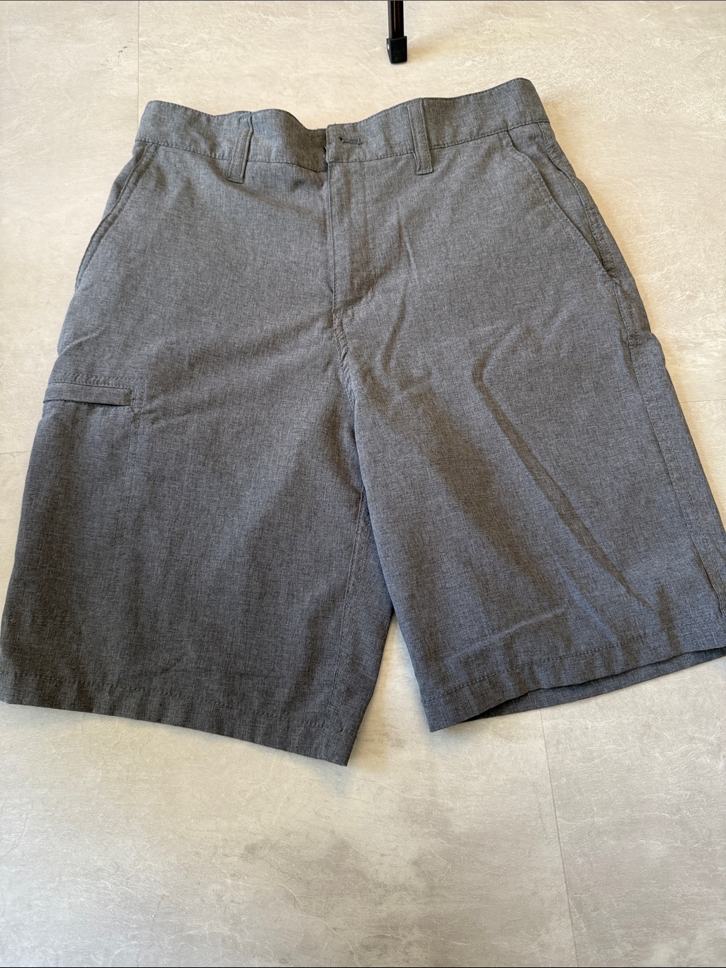 Panama Jack Men's Gray Flat-Front Shorts